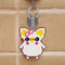 Artwork Stamped Needlework DIY Bead Cross Stitch Craft Keychain Cartoon Pig K