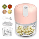 #A Multifunction Mini Meat Grinder Electric Garlic Masher Crusher USB Charging