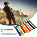 10pcs Durable Fishing Rod Tie Strap Belt Portable Wrap Band Pole Holder