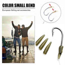 Carp Sleeve Tail Rubber Cone Connect with Fishing Hook Fishing Accessories