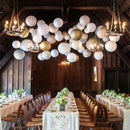 8"" Round Paper Lantern DIY Paper Ball Lamp for Wedding Party Holiday Decor