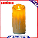 Flameless LED Tealight Flickering Wedding Home Party Candles Light (5x13CM)