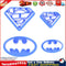 4 pcs Super Hero Batman Superman Cookie Cutters Sugarcraft Cake Decoration Newly