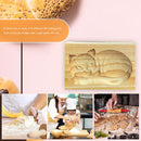 Wooden Cookie Mold Gingerbread Biscuit Moulds DIY Cake Embossing Baking Tools
