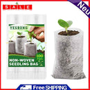 10pcs Biodegradable Nursery Plant Growing Bags Nonwoven Seedling Planter Pouch