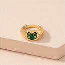 Cute Jewelry Accessories Fairy Tale Cartoon Animals Frog Joint Ring Tail Ring