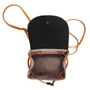 #A Women Straw Shoulder Backpack Boho Summer Beach Embroidery Woven Schoolbags