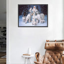 5D Diamond Painting Kit Snowy Man and Bears Full Round Drill DIY Wall Art Crafts