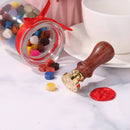 Wax Seal Stamp with Handle Lacquered Print Embossed Seal Invitation Decoration