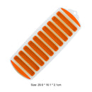 10 Holes Silicone DIY Ice Cube Moulds Long Thumb Bar Mold (Mustard Yellow) Newly