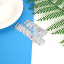 German Words Embossing Cutting Dies Carbon Steel DIY Scrapbooking Album Cards