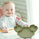 #A Cartoon Children Baby Dishes Non-slip Dining Plate for Kindergartens Nurserie