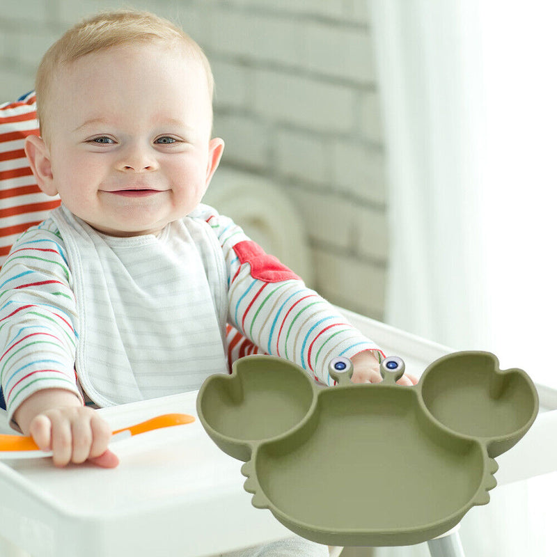 #A Cartoon Children Baby Dishes Non-slip Dining Plate for Kindergartens Nurserie
