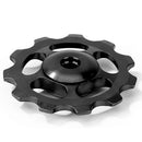 11T MTB Rear Derailleur Jockey Wheel Ceramic Bearing Guide Roller (Black) Newly