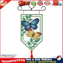 Christmas Banner Pendant 14CT Stamped DIY Cross Stitch Needlework (012) Newly
