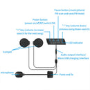 Bluetooth Compatible Music Player FM Helmet Headset Handsfree Intercom Headphone