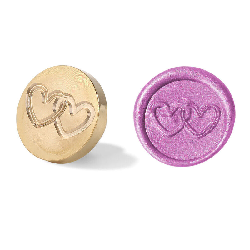 Retro Round Love Heart Sealing Wax Stamp Head DIY Wedding Invitations Hobby Tool