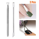 Nail Polish Remover Stick Rod Set Nail Gel Cleaner Dual-ended Cuticle Pusher