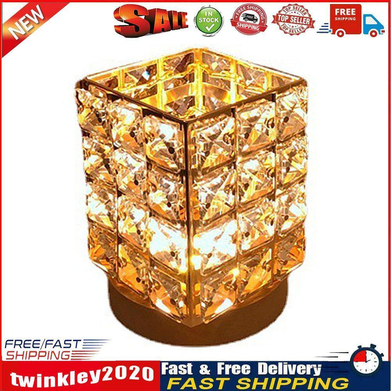 LED Diamond Crystal Table Lamp Bedroom Atmosphere Night Light Home Decor Newly