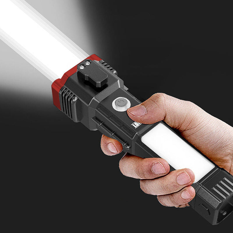 LED Flashlight for Car Waterproof Tool (With Glass Breaker and Seatbelt Cut