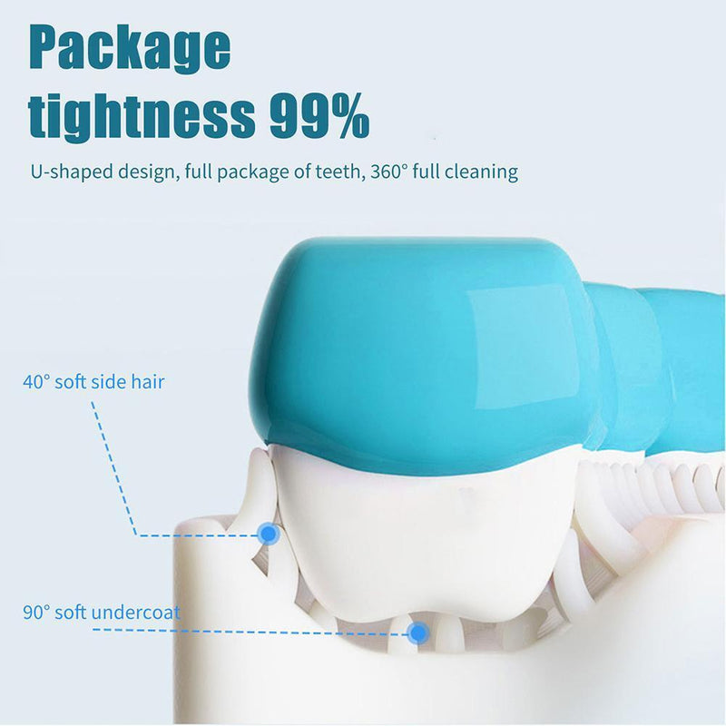 Silicone U-shaped Toothbrush 360 Degree Soft Brush for Kids (4pcs)