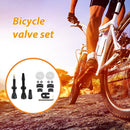2pcs Bicycle Tubeless Valve Set CNC Machined Anodized Tool (44mm Black) Newly