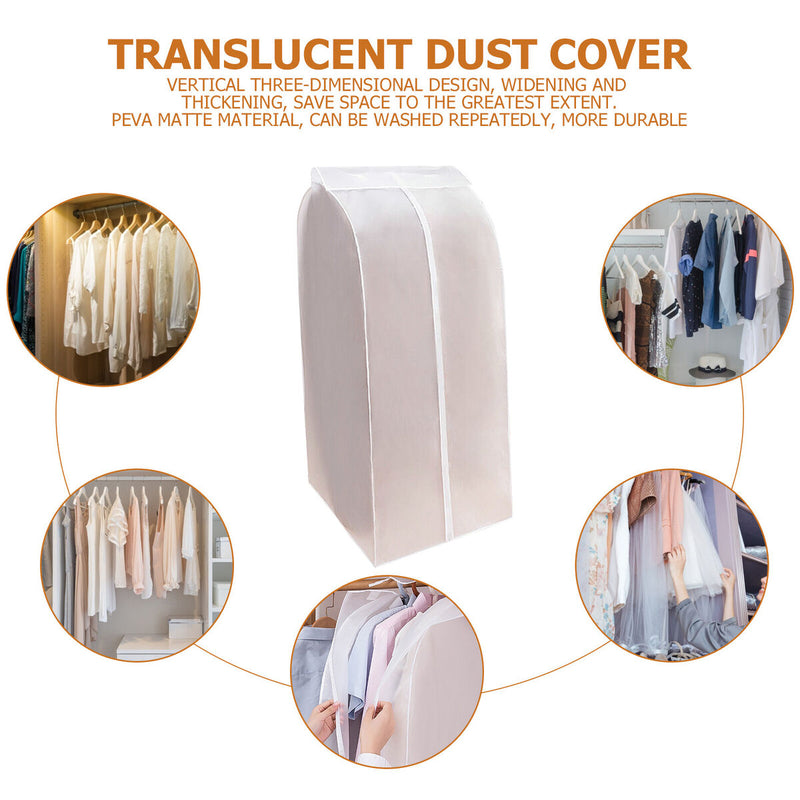 Garment Cover Bag, Moth Proof Closet Clothes Storage Organizer for Hanging