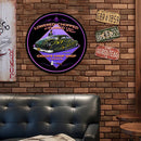 Car Round Retro Metal Plate Tin Sign Plaque Poster for Bar Club Cafe Crafts