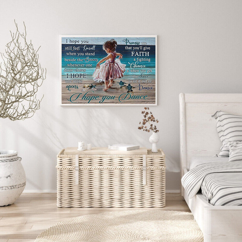Dancing Girl Oil Paint By Numbers Kits Canvas DIY Picture Hand Painted Wall Art