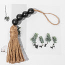 Home Decor With Tassels Wood Bead Garland Hanging Decorations Closet Pendant