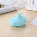 Silicone Hair Washing Comb Brush Head Scalp Massage Brush (Blue) Newly