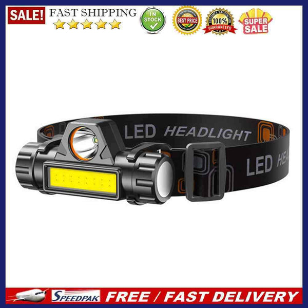 Bright LED Headlamp Rechargeable Waterproof Work Flashlight Torch for Campi