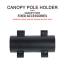 Outdoor Camping Canopy Pole Holder Iron Windproof Rod Fixed Tube Accessories