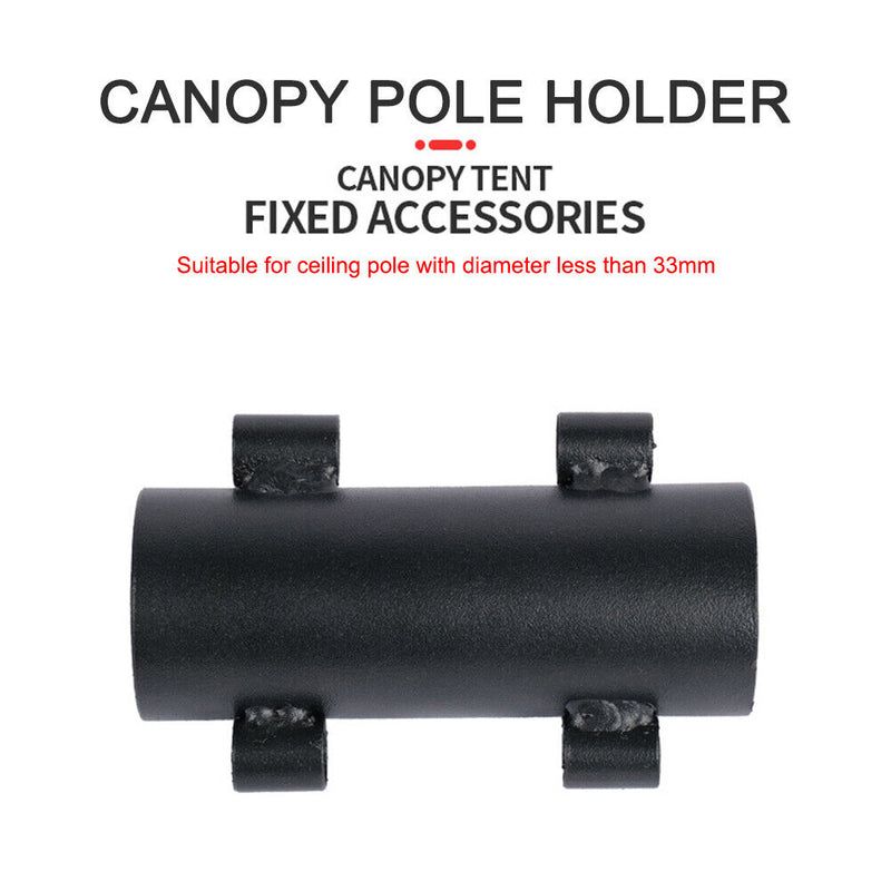 Outdoor Camping Canopy Pole Holder Iron Windproof Rod Fixed Tube Accessories