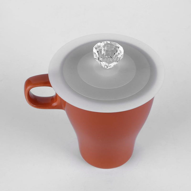 5pcs Lace Anti-dust Leakproof Diamond Silicone Cup Lid Seal Cover