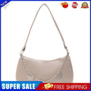 Fashion Women Butterfly Chain PU Underarm Bag Casual Small Handbags (Khaki)