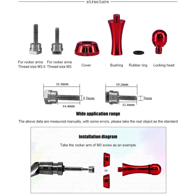 DEUKIO Spinning Reel Stand Balance Protect Reels Replacement Part (Red)