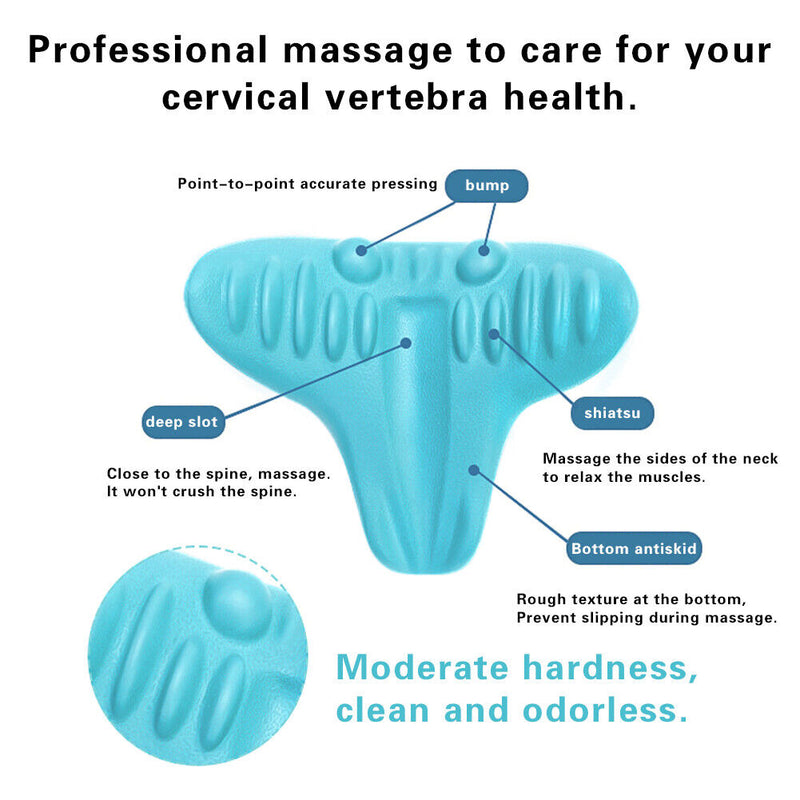 Cervical Repair Pillow Neck Massager with Non-Brief Bottom Design Muscles Relax