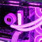 CoolMoon 2pcs Luminous Sleeve Silicone Water Cooled Tubes DIY PC Case Decorative