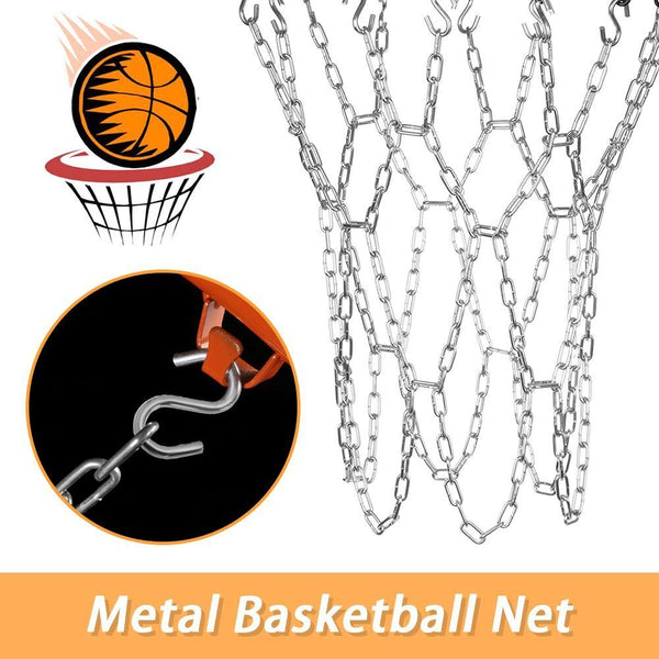 Duty Sports Durable Metal Basketball Net Chain Nets Link Rims with S Hooks