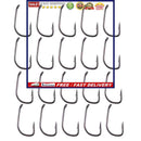 Fishing Hooks Kit, High Carbon Steel Sharp Carp Fish Hooks with Barbs, 20 Pac