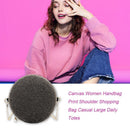 Fashion Plush Crossbody Handbag Women Small Round Chain Shoulder Messenger Bag