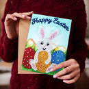 4pcs DIY 5D Diamond Painting Gift Easter Greeting Fixed Cards Party Mosaic Kit