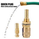 Water Cooled Gas Adapter Quick Connector for MIG TIG Welding Torch (Brass) Newly