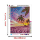 5D DIY Full Drill Diamond Painting Sea View Cross Stitch Craft Kit Home Wall