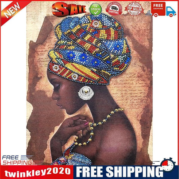 5D DIY Special Shaped Diamond Painting Woman Cross Stitch Mosaic Craft Kits