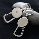Burglar Anti-lost Metal Telescopic Keychain Retractable Elastic Nylon Rope Newly