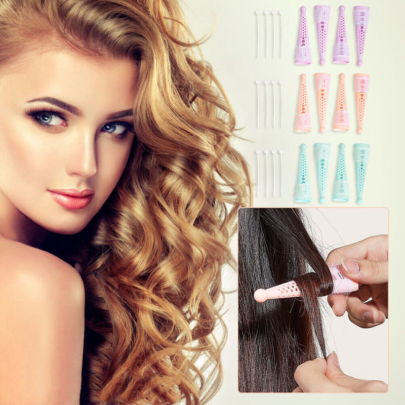 No Heat Hair Rollers Self Grip Holding Hairdressing Professional for DIY Styling