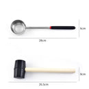 2Pcs/Set Stainless Steel Coconut Shell Opener Puncher Rubber Hammer Kitchen tool