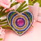 5pcs DIY Diamond Painting Keychain Full Drill Bag Love Hanging Ornaments Newly